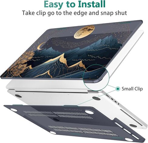 May Chen Case لـ M4 MacBook Pro 16 بوصة A3403 Max A3186 ، M3 A2991 M2 A2780 M1 A2485 Pro Max 2024 2023 2022 2021 releas in Kuwait