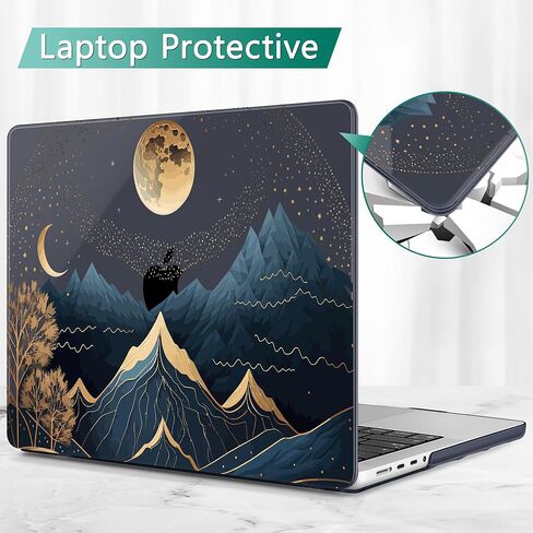 May Chen Case لـ M4 MacBook Pro 16 بوصة A3403 Max A3186 ، M3 A2991 M2 A2780 M1 A2485 Pro Max 2024 2023 2022 2021 releas in Kuwait