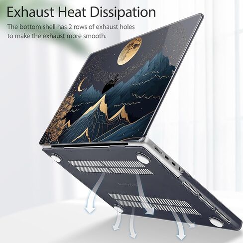 May Chen Case لـ M4 MacBook Pro 16 بوصة A3403 Max A3186 ، M3 A2991 M2 A2780 M1 A2485 Pro Max 2024 2023 2022 2021 releas in Kuwait