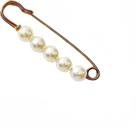 3 Per Pack Brooch Pins Dress Decoration and Waist Tightener Safety Pins, Perfect for Tight Waistbands, Diverse Styles of Alloy and Imitation Pearl Brooches,Exquisite Pearl Brooch in Kuwait