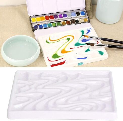 لوحة ألوان مائية من الخزف الأبيض لوحات الطلاء الفنان لوحات السيراميك الاحترافية للرسم بالألوان المائية in Kuwait