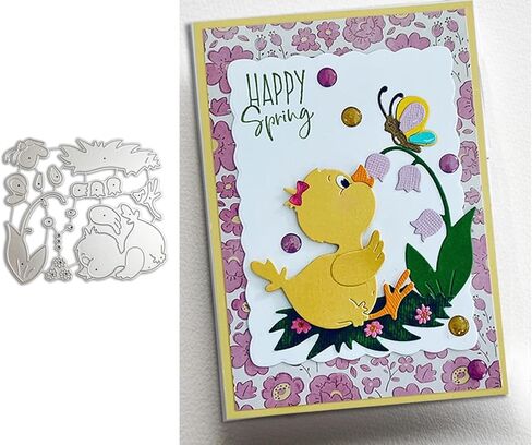Spring Holiday Dies for Card Making Duck Easter Cutting Dies for Scrapbooking Animal Die Cuts DIY Scrapbooking Photo Album for Die Cut Machine Tools in Saudi Arabia