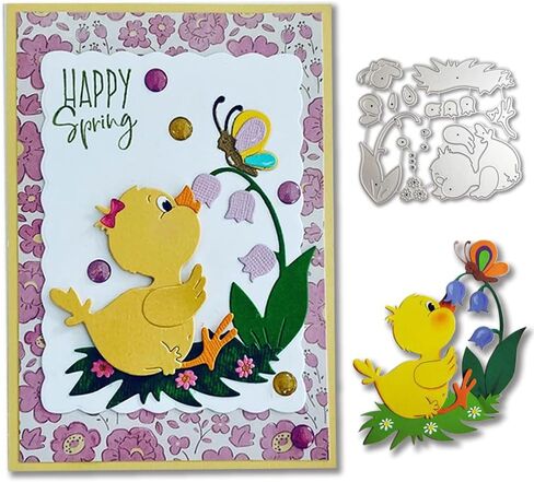 Spring Holiday Dies for Card Making Duck Easter Cutting Dies for Scrapbooking Animal Die Cuts DIY Scrapbooking Photo Album for Die Cut Machine Tools in Saudi Arabia
