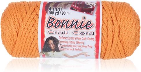 4MM Bonnie Cord, 100 Yards, Brown - Macrame Cord in Saudi Arabia