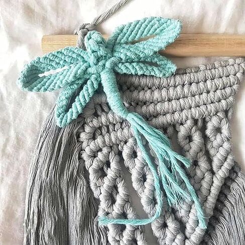 القطن MACRAME YARNART ، خيوط MACRAME لصياغة ، الحياكة ، والكروشيه ، MACRAME الفريدة من نوعها 8.80 أوقية ، 246.06 ياردة 80 ٪ من الحبل ماكرامي القطن ، MACRAME خيوط الوزن المتوسطة (760-BABY الأزرق) in Kuwait