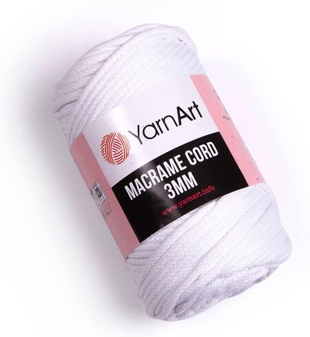 YarnArt Macrame Cotton Cord - Medium Weight, 80% Cotton, 246 Yds, 8.8 Oz, Petrol Blue in Kuwait