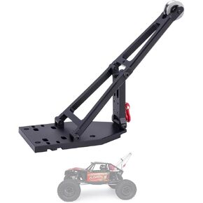 Capra Crane Arm,Aluminium Winch Rescue Truck/Tow Truck Crane Arm Wrecker kit for 1/10 RC Crawler Car Axial Capra 1.9UTB Trail Buggy Simulation(Black)