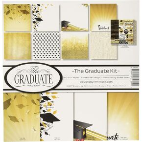 Reminisce The Graduate 2018 Scrapbook Collection Kit, Multi Color Palette, 12x12 inches