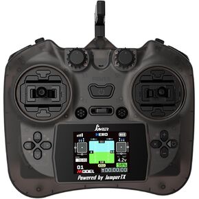 Jumper Smart ELRS 2.4G RC Transmitter with 2-Inch HD Color IPS Screen, Hall Sensor Gimbals, 8km Control Range, USB-C Fast Charging & Simulator for RC FPV Drones, Cars, and Airplanes