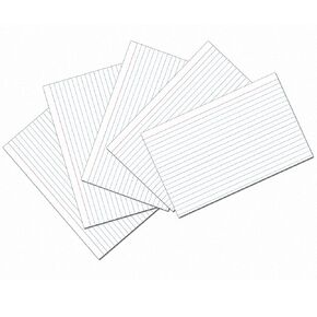 PACON PAC5137 Index Cards, 5" x 8", 1/4" Ruled, White, Pack of 100