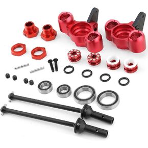 توجيه الكتل العجلة السداسية الجوز من الألومنيوم أمامي محرك أقراص القيادة رقم 45 الصلب ل Arrma Typhon 6S مخالفة 6S جناية 6s أجزاء ترقية الأسطوانة (أحمر) (أحمر) in Kuwait