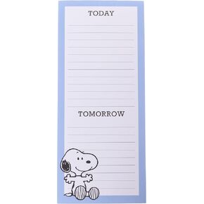 Graphique Happy Snoopy Notepad, 100 Tear-Away Sheets for Grocery, Gifts & To-Do Lists, Writing Pad for Fridge, Kitchen, Office, Fun Gift