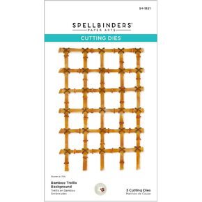 Spellbinders Bamboo Trellis Background Etched Dies, Metal