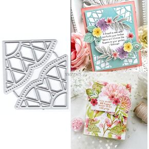 Hollow Lace Metal Cutting Dies for Card Making, Paper Embossing Die Cuts Kit Templates Supplies, Photo Frame Album DIY Scrapbooking Stencils Sets