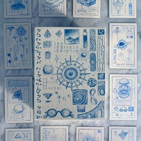 The Cerulean Sequence Numerology Oracle Deck with hardcover Guidebook, Unique Hand-Drawn Style and Keepsake Box. Decode The Cipher and Uncover The Story Behind The Cards.