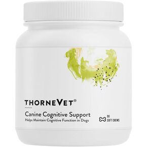 الدعم المعرفي الكلاب Thornevet الكلاب المضغ الناعم للكلاب - مكملات صحية رائعة تذوق مع فيتامينات B ومضادات الأكسدة لدعم صحة الدماغ لكلبك الكبير - 90 مضغ ناعم