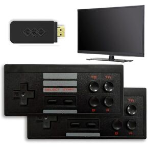 Extreme Mini Game Box with 2 Wireless Controllers, Retro Game Stick 2.1 for TV with Classic Game Emulator Compatible with 8-bit NES Games Plug and Play Video Game Console