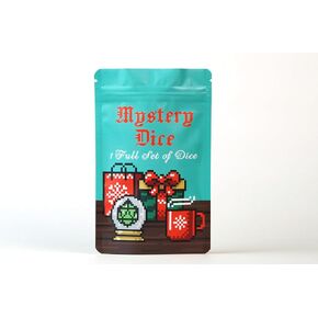 1985 Games Holiday Mystery Dice Bag, Wide Range of Patterns, Gaming Dice, Suitable for Role Playing, Table Games (Holiday Mystery Dice Bag Pack of 1)