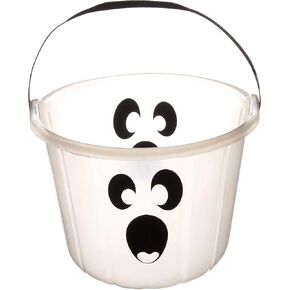 Glow-In-The-Dark Ghost Plastic Pail