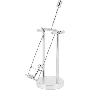 Perpetual Motion Desk Toy Noiseless Swinging Desk Sculpture Relaxing Motion Desk Ornament Elegant Desktop Stress Reliever for Desktop Decorations