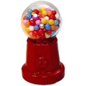 1/12 Miniature Gumball Machine Dollhouse Decoration Accessories Best Gift or Vintage Office Desk Decoration(ZS178)