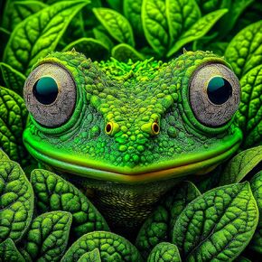 Bgraamiens Puzzle- Impossible Hard Puzzle for Adults 1000 Pieces,Frog Camouflage Wild Animal Puzzle,Impossible Hard Challenging Fun Jigsaw Puzzle for Adults