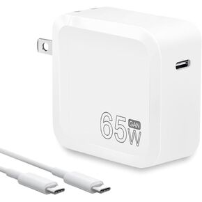 GaN 65W USB-C Charger for DJI Drone - Fit for DJI Air 3, DJI Mavic 3 Pro, DJI Mavic 3 Classic, DJI Avata, DJI Goggles 2 Portable Type C Adapter Power Supply Cord