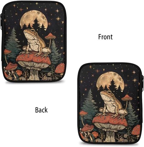 COCHET HOOK CASE MUSHROM FROG CORCHET HOOK حامل كيس تخزين خطاف الكروشيه المحمولة مع جيوب ويب مناسبة لإبر الكروشيه/إكسسوارات الحياكة in Kuwait