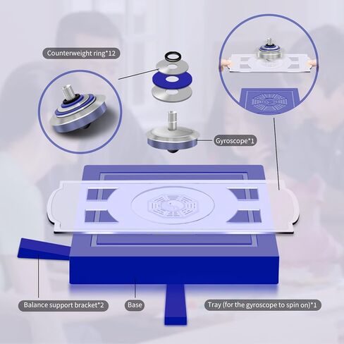 Rotating Floating UFO Maglev Gyroscope - Focus and Patience Training Educational Toy for Adults- Creative Gift Idea in Kuwait