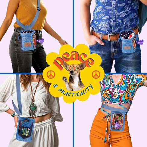 INSPECTOR TAIL Dog Treat Pouch Hands Free w 4 Ways to Wear | Lightweight Dog Training Bag w Adjustable Belt & Waist Clip | No Spill & Easy Access w Airtight Drawstring | Pet Tote w Poop Bag Dispenser in Kuwait
