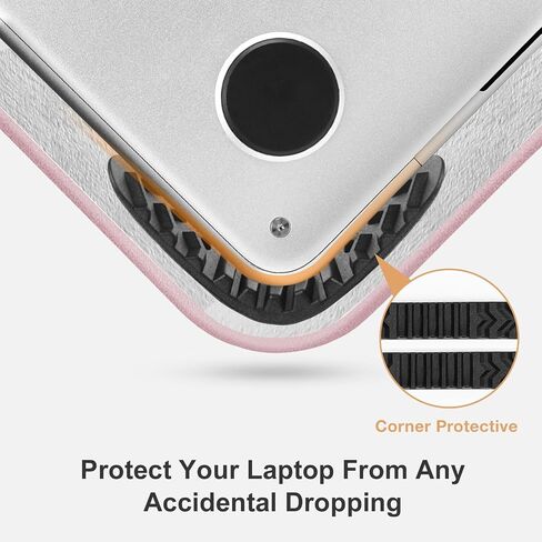 MOSISO 13-14 inch 360 Protective Laptop Sleeve Compatible with MacBook Air/Pro, HP, Dell, Lenovo, Acer, Asus, 13.3 inch Anti-Theft Shockproof Carrying Case Neoprene Vertical Bag with Small Case, Pink in Saudi Arabia