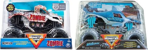 Monster Jam ، شاحنة Megalodon Monster الرسمية وشاحنة Monster الرسمية ، Collector Die-Cast ، 1:24 ، حزمة in Kuwait
