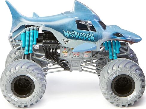 Monster Jam ، شاحنة Megalodon Monster الرسمية وشاحنة Monster الرسمية ، Collector Die-Cast ، 1:24 ، حزمة in Kuwait