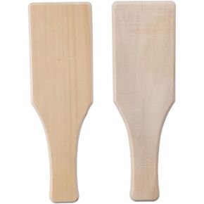 diyhub 2Pcs Wooden Clay Paddles,Wooden Sculpture Pad Ceramic,Clay Paddle Wooden Mud Sculpture Flat Board Pad for DIY
