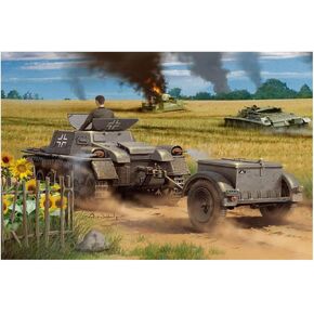 Hobbyboss 80146 1:35 Scale Munitionsschlepper auf Pzkampfwagen I Ausf A with Ammo Trailer Plastic Model Kit