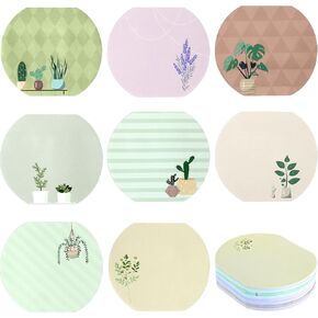 8Styles Plant Sticky Notes Cute, Spring Theme Note Pads Set, Fishbowl Shape Funny Leaf Sticky Notes, Aesthetic Succulent Notepads for School Office Work Supplies (50 Sheets Per Pad)