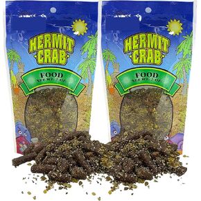 Needzo Hermit Crab Food, Natural Supplies and Necessities for Pets, Resealable Bags, 2 Ounces (Pack of 2)