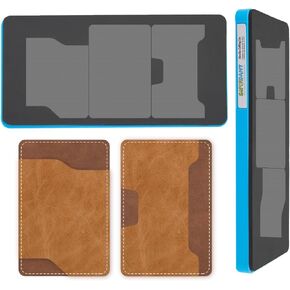 SUPERDANT Leather Card Bag Cutting Die Cut Mold DIY Leather Punch Die Set Leather Crafts Tool Leather Card Holder Dies Slim Leather Card Case Die Cuts Cutter DIY Machine for Keychain Holder