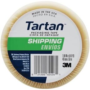 3M Scotch(R) Commercial-Grade Box Packing Tape 3710, 2in. x 55 Yd., Clear, Pack of 6