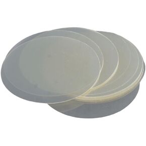 100Pcs 75mm(3 inch) Button Parts with Circle Mylars, Clear Film Plastic Badge Protective Films for DIY Arts Crafts Supplies