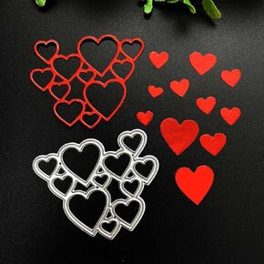 Metal Cutting Dies for DIY Scrapbooking Album Paper Cards Decorative Embossing Heart Shaped Die