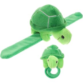 jarbins Stuffed Turtle Slap Bracelets Animal Turtle Wrist Plush Slap Bracelets Wristband for Children Birthday Party Favors Kids Toy Decor