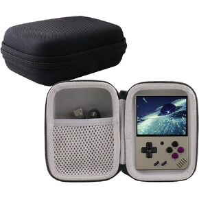 حالة سفر محمولة في Werjia لـ Miyoo Mini Plus Game Console (أسود) (أسود)