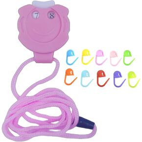 VVZOWW الأداة الأدوات اليدوية الجهاز الجهاز سترة القطب الكروشيه الحياكة عداد 2PCS PINK-01