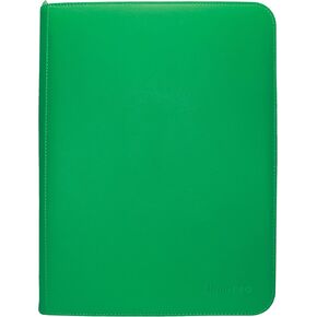 Ultra PRO - Vivid 9-Pocket Zippered PRO-Binder: (Green) - Protect Up to 360 Collectible Trading Cards, Sports Cards or Valuable Gaming Cards, Ultimate card Protection