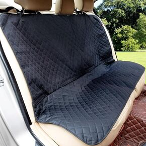 Dog Car Seat Cover for Back Seat - Universal Fit, Non-Slip Backing - Waterproof Back Seat Covers for SUV, Car and Truck Durable Seat Cover with Four Safety Belt Openings