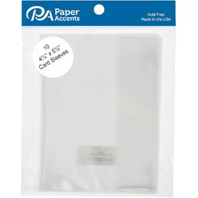 Card Sleeves 4.25x5.5 10pc Clear
