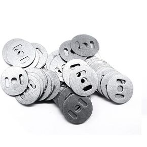 50Pcs Silver Metal Washer 18mm for Purse Handbag Feet Nailheads Stud Spike Leathercraft Accessories