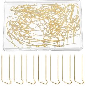 50 PCS خياطة U-pins ، 0.9 "دبابيس شوكة نتيلكرفتات دبابيس حظر مزدوجة دبابيس الصلب غير القابل للصدأ دبابيس متعددة الأغراض لصنع المجوهرات الخياطة DIY