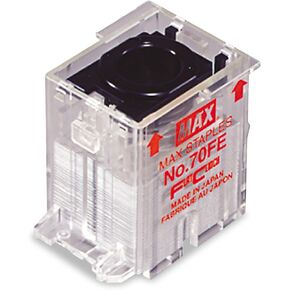 Max NO70FE Staple Cartridge for EH-70F Flat-Clinch Electric Stapler, 5,000/Box